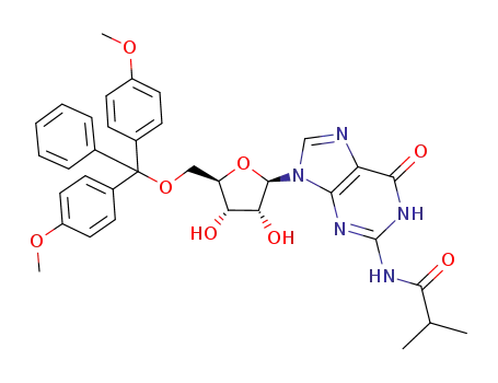 9-(5-O-dimethoxytrityl-β-D-ribofuranosyl)-2-N-isobutyrylguanine